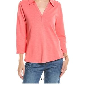 Tommy Bahama Coral V-Neck Blouse